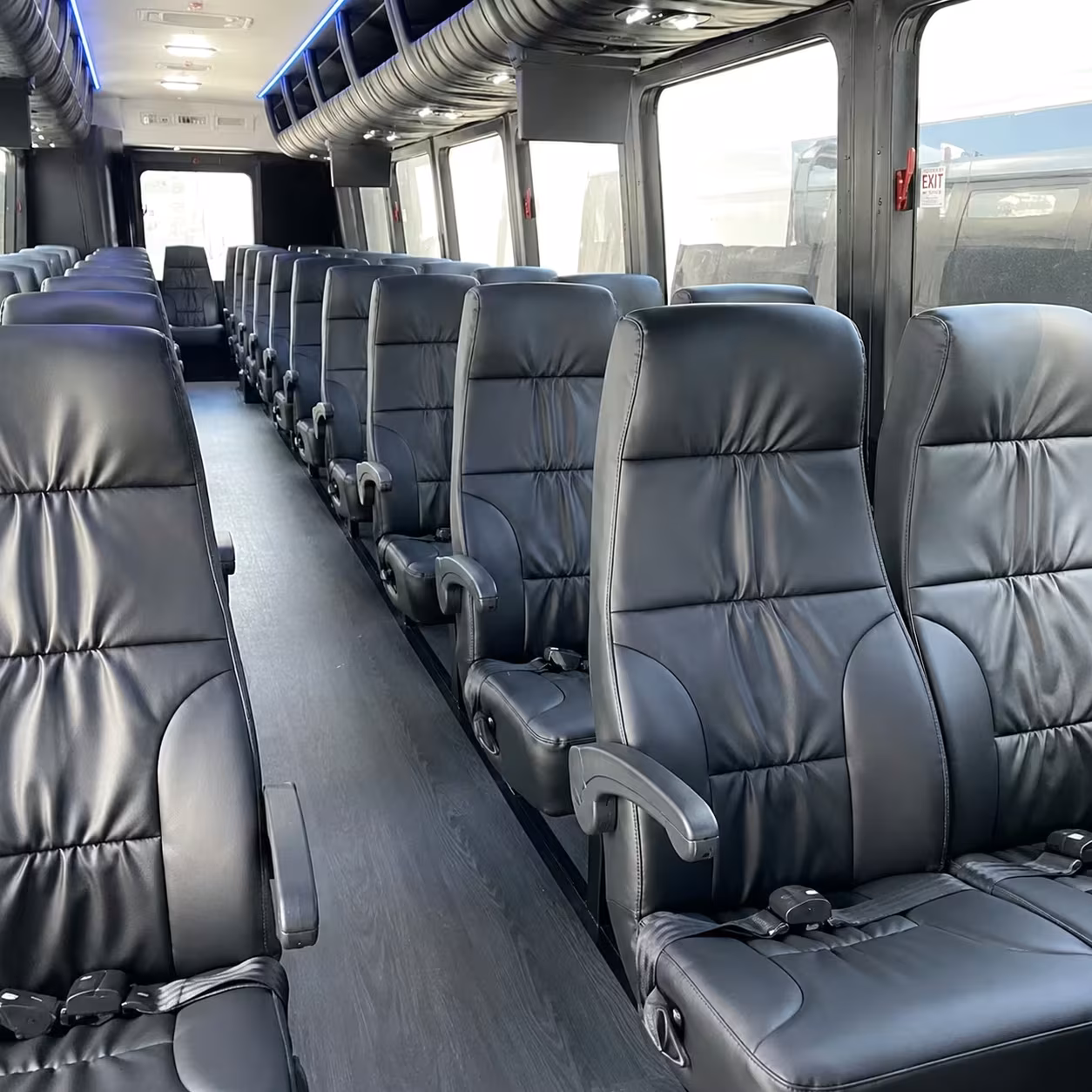28 passenger minibus interior