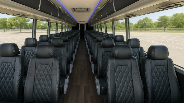 50 passenger charter bus interior dayton