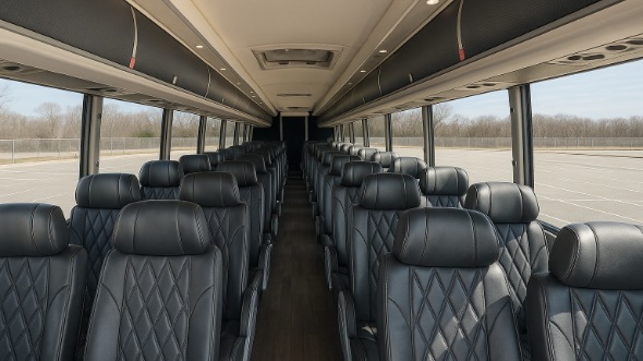 56 passenger charter bus interior dayton