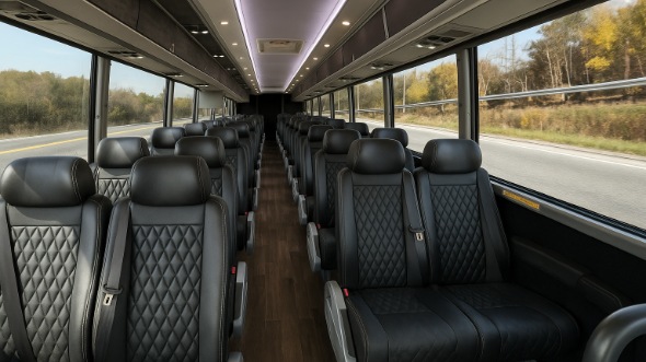 dayton 35 passenger minibus inside