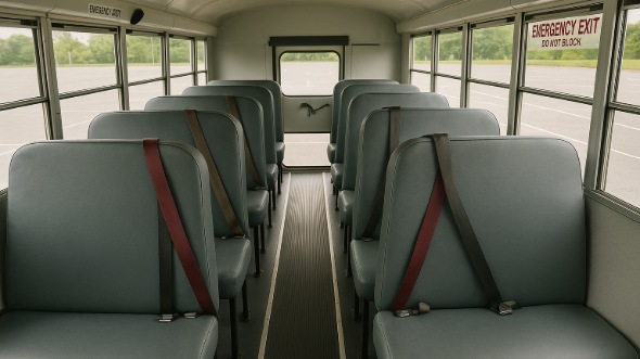 dayton school bus rental interior